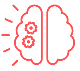 Icon of two clouds with gears