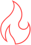 Icon of a fire