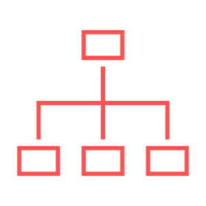 Icon of a hierarchy scheme