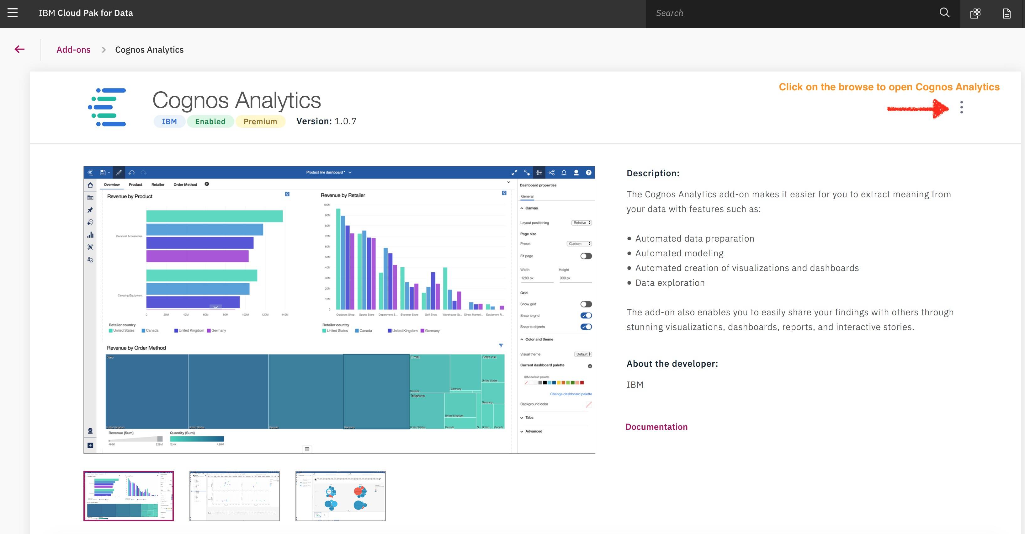 Picture of IBM Cognos Real-time tools.