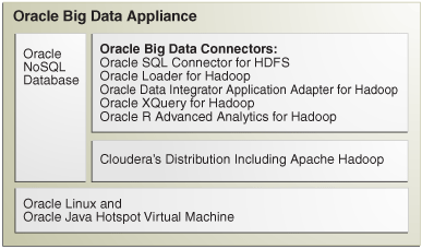 Screen shot of Oracle Big Data Appliance software.