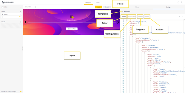 Screen shot of Sisense Blox software.