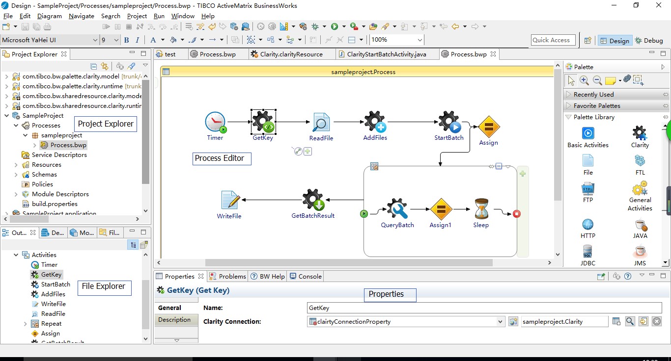 Picture of TIBCO Businessworks tools.